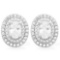 2 3/5 CARAT (62 PCS) FLAWLESS CREATED DIAMOND 925 STERLING SILVER EARRINGS