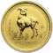 2003 Australia 1/10 oz Gold Lunar Goat BU (Series I)