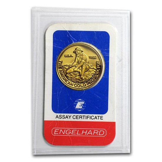 1/4 oz Gold Round - Engelhard (Prospector, In Assay)