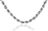 Rope Ultra Light Diamond Cut 10K Gold Chain 2mm 24