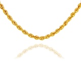 Rope Solid 10K Gold Chain 3mm 18