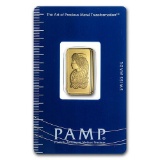 2.5 gram Gold Bar - PAMP Suisse Lady Fortuna (In Assay)