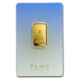 10 gram Gold Bar - PAMP Suisse Religious Series (Buddha)