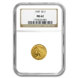 1909 $2.50 Indian Gold Quarter Eagle MS-63 NGC