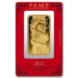 100 gram Gold Bar - PAMP Suisse Year of the Dragon (In Assay)