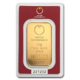 50 gram Gold Bar - Austrian Mint (In Assay)