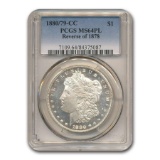 1880/79-CC Morgan Dollar Rev of 1878 MS-64 PCGS (PL)