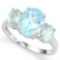 5 3/5 CARAT BABY SWISS BLUE TOPAZ 925 STERLING SILVER RING