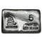 5 oz Silver Bar - Don't Tread On Me (PG&G)