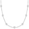 Diamonds by The Yard Bezel-Set Necklace in 14k White Gold (4.00ct)