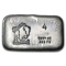 4 oz Silver Bar - Bison Bullion