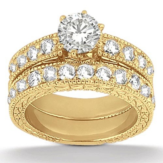 Twisted Infinity Diamond Engagement Ring 14k (1.01ct)