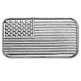 1 gram Silver Bar - American Flag