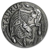 1 oz Silver Round Taurus - Zodiac Series