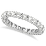 Diamond Eternity Ring Wedding Band 18k White Gold (2.50ct)