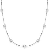 Diamonds by The Yard Bezel-Set Necklace 14k White Gold (3.50ct)