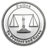 1 oz Silver Round - Police