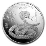 10 oz Silver Round - (2013 Year of the Snake)