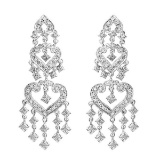 Diamond Chandelier Earrings in 14k White Gold (1.01ctw)