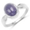 3.55 Carat Genuine Tanzanite .925 Sterling Silver Ring