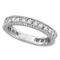 Diamond Eternity Milgrain Edged Ring Band 14k White Gold (1.00ct)