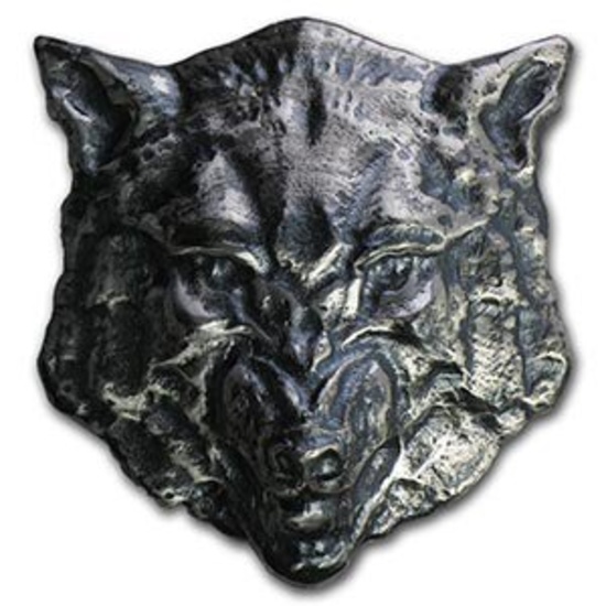 10 oz Silver - MK Barz & Bullion (3D Wolf)