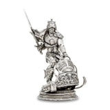8 oz Silver Antique Statue - Frank Frazetta (Silver Warrior)