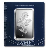 100 gram Silver Bar - PAMP Suisse (Rosa)