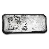 15 oz Silver Bar - Bison Bullion