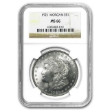 1921 Morgan Dollar MS-66 NGC