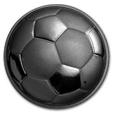1 oz Silver Round - Domed Soccer Ball