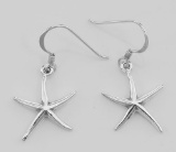 Fun Starfish Earrings - Sterling Silver