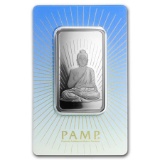 1 oz Silver Bar - PAMP Suisse Religious Series (Buddha, In Assay)