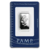 10 gram Silver Bar - PAMP Suisse (Rosa, In Assay)