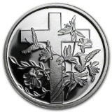 1 oz Silver Round - Religious Cross