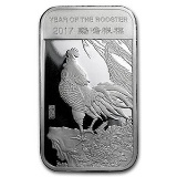 1 oz Silver Bar - (2017 Year of the Rooster)