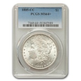 1885-CC Morgan Dollar MS-64+ PCGS