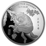 10 oz Silver Round - (2016 Year of the Monkey)