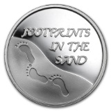 1 oz Silver Round - Footprints in the Sand
