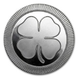 1 oz Silver Round - Four Leaf Clover (stackable)