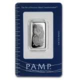 1/2 oz Silver Bar - PAMP Suisse (Fortuna, In Assay)