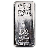 100 oz Silver Bar - Republic Metals Corporation (RMC)