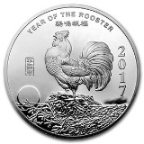 5 oz Silver Round - (2017 Year of the Rooster)