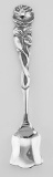 ss6357 - Rose Shovel Style Sterling Silver Salt Spoon