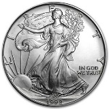 1992 1 oz Silver American Eagle BU