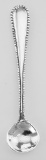 ss6548 - Sterling Silver Salt Spoon with Beaded Border