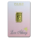 5 gram Gold Bar - PAMP Suisse Love Always (In Assay)