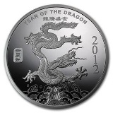 5 oz Silver Round - (2012 Year of the Dragon)