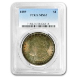 1889 Morgan Dollar MS-65 PCGS (Toned Obv & Rev)