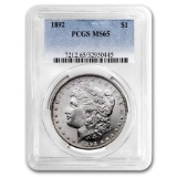 1892 Morgan Dollar MS-65 PCGS